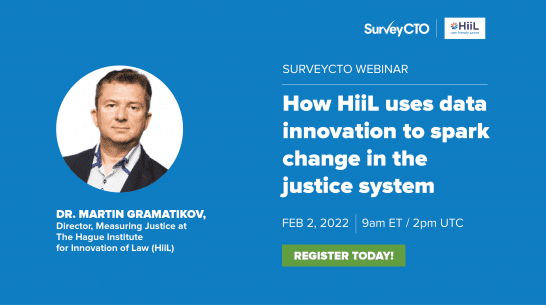 Webinar: How HiiL uses data innovation to spark change in the justice system